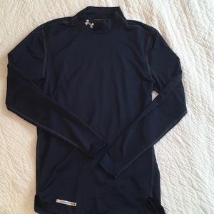 Men’s S Under Armour Coldgear Mock Neck Running Shirt